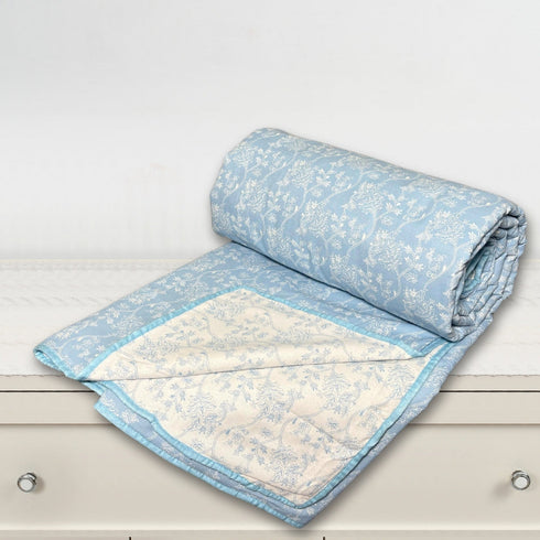 Florida Nova Ultra-Light Cotton Rich Super Soft Reversible Summer Dohar (Top Sheet) for Single & Double Bed